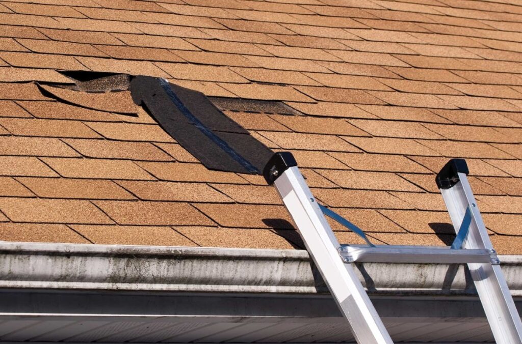 roof storm damage in Wilmington