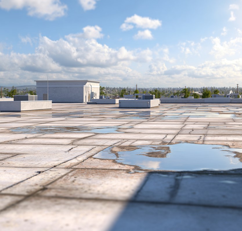 commercial flat roof problems