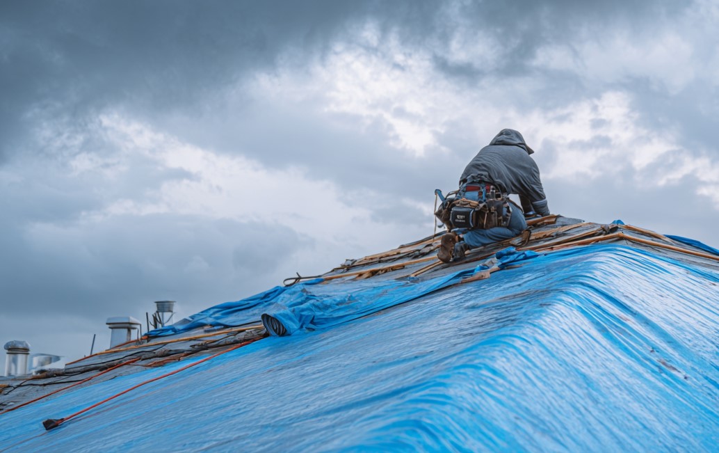 emergency roof tarping in Wilmington