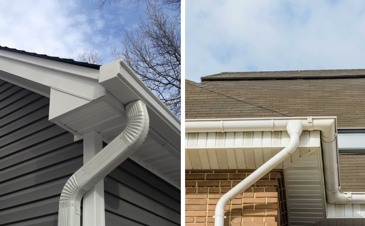 K-style gutters vs half-round gutters