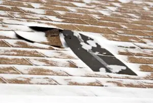 ice dam roof damage